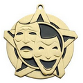 Super Star Medal - Drama - 2-1/4" Diameter